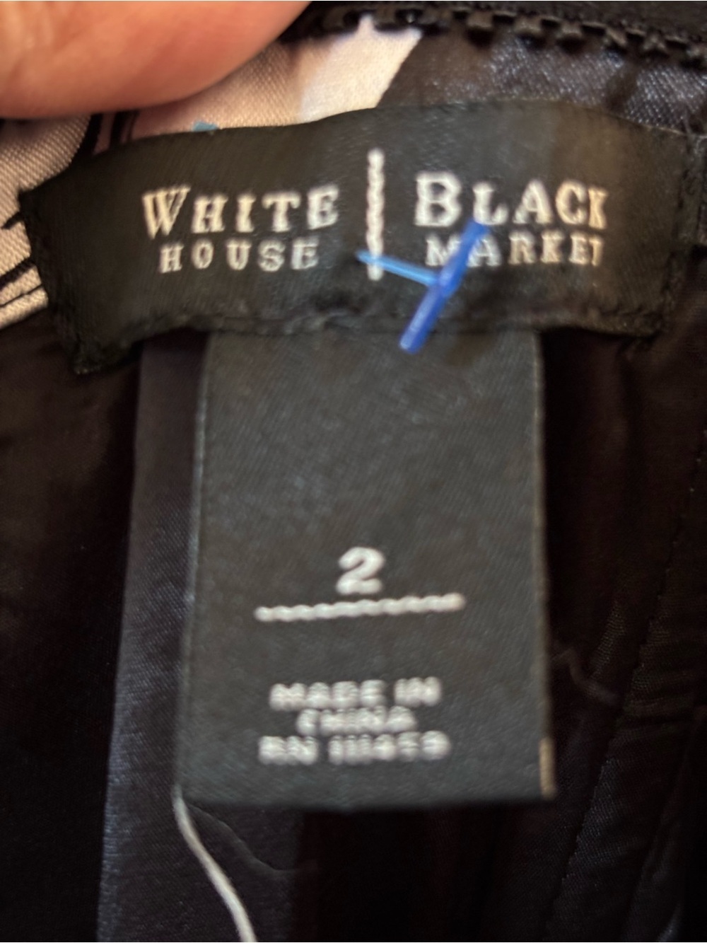 White House Black Market Black and White Strapless Floral Sheath Dress - Picture 5 of 8